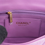 Chanel Quilted Lambskin Chunky Chain Rectangular Flap Shoulder Bag