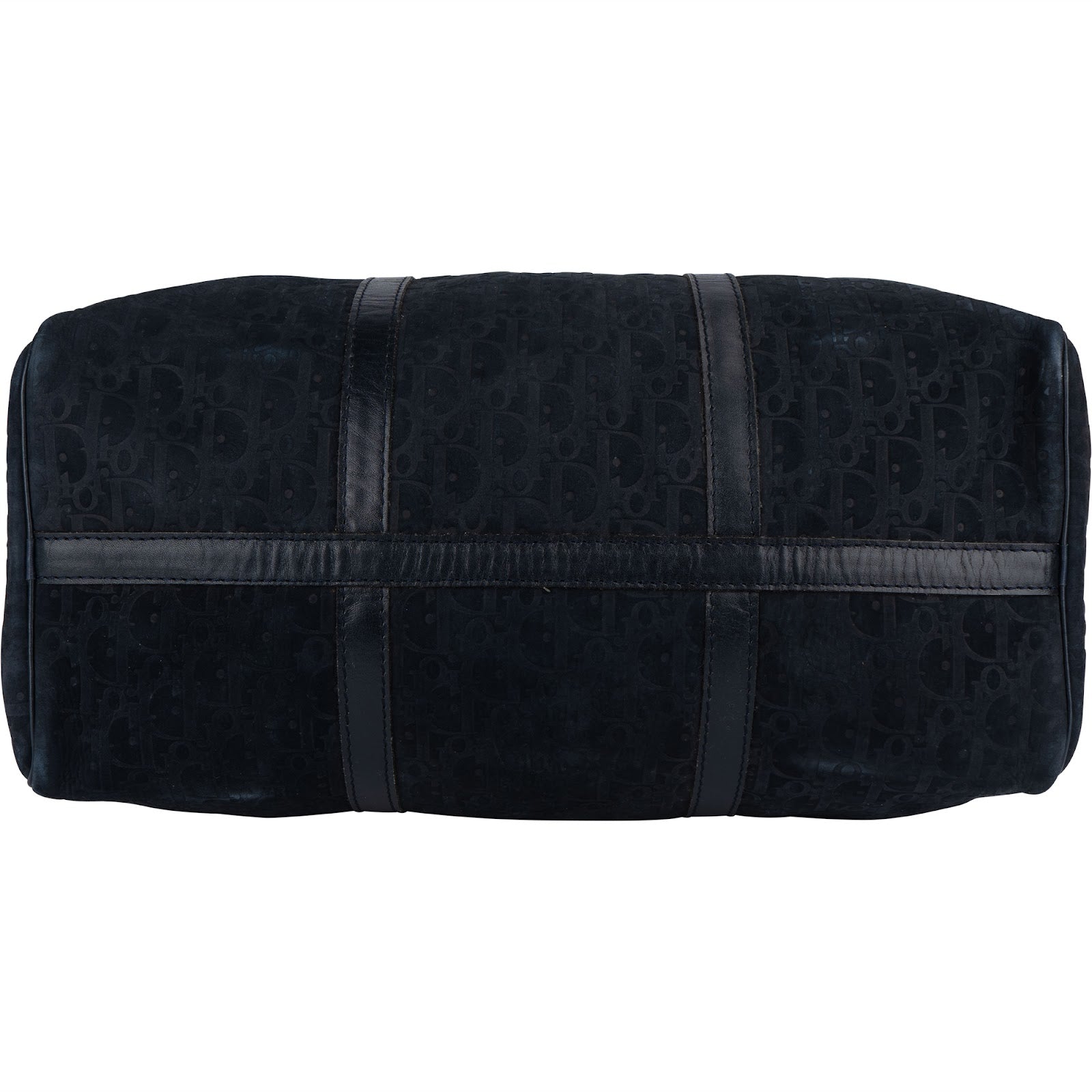 Christian Dior Monogram Suede Trotter Boston 50 Weekender Bag - vintageandkickz