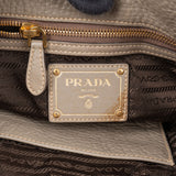 Prada Taupe Vitello Daino Leather Hobo Handbag