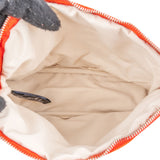 Hermès Terracota Orange Cotton Bolide Accessoires Pouch