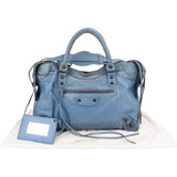 Balenciaga Blue Leather Classic City Handbag