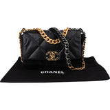 Chanel 19 Quilted Lambskin Medium Single Flap Crossbody Handbag
