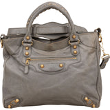 Balenciaga Grey Leather City Jumbo Handbag