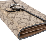 Gucci Monogram GG Supreme Canvas Dionysus Wallet On Chain Crossbody Bag