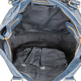Balenciaga Navy Arena Leather Classic City Handbag