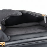 Chanel Quilted Caviar Leather Boy Wallet On Chain Crossbody Bag