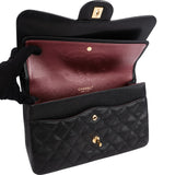 Chanel Quilted Caviar Leather Jumbo Double Flap Crossbody Bag