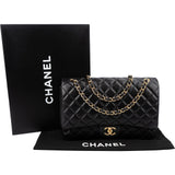 Chanel Quilted Lambskin Maxi Double Flap Crossbody Bag