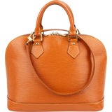 Louis Vuitton Cognac Epi Leather Alma PM Handbag