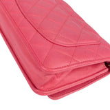 Chanel Quilted Caviar Leather Wallet On Chain Crossbody Bag