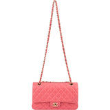 Chanel Quilted Lambskin Gold Medium Double Flap Shoulder Bag