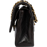 Chanel Quilted Lambskin 24K Gold Double Flap Shoulder Bag