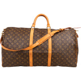Louis Vuitton Monogram Canvas Keepall 60 Bandoulière Travel Bag