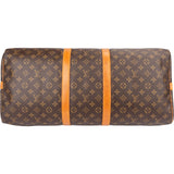 Louis Vuitton Monogram Canvas Keepall 55 Bandoulière Travel Bag