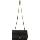 Chanel Quilted Lambskin 24K Gold Single Flap Crossbody Bag