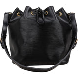 Louis Vuitton Noir Epi Leather Sac Noé Petit Shoulder Bag