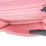 Chanel Quilted Tweed Wallet on Chain Crossbody Bag