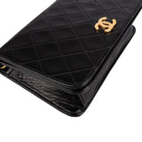 Chanel Quilted Lambskin Small 24K Gold Single Flap Shoulder Bag