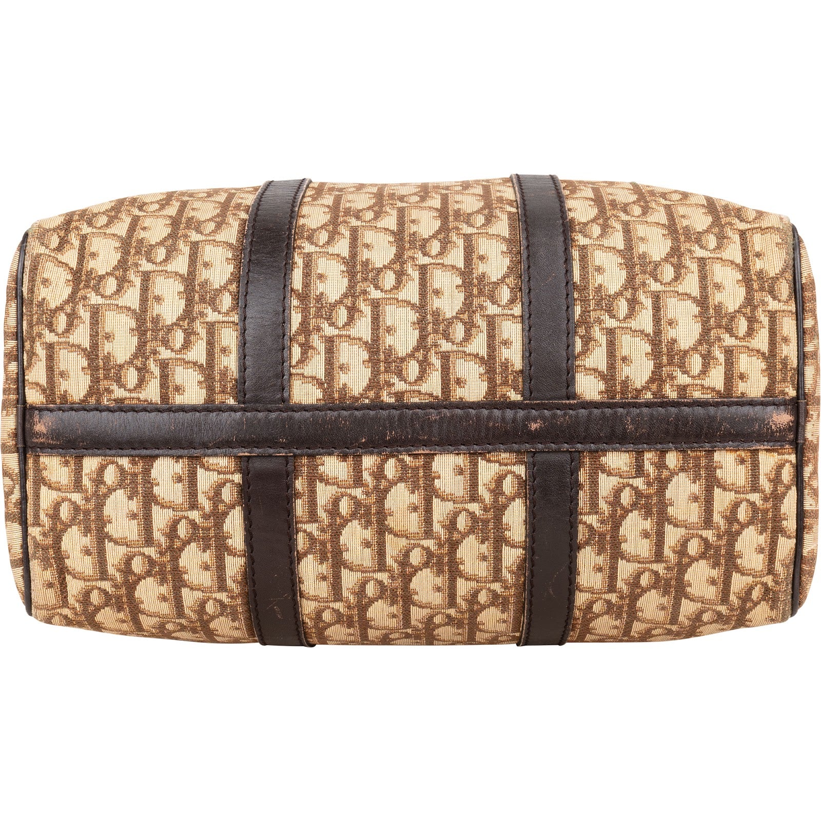 [🔄️B09 / F22] Christian Dior Monogram Trotter Canvas Boston Bag Handbag - vintageandkickz