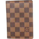Louis Vuitton Monogram Damier Ebene Passport Cover Card Holder