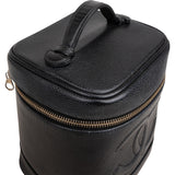 Chanel Caviar Leather Vertical Vanity Case Handbag