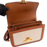 Celine Canvas & Calfskin Teen Triomphe Crossbody Bag