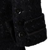 Chanel Black Tweed Jacket Skirt Set (FR 38 / DE 36)
