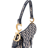 Christian Dior Oblique Trotter Monogram Jacquard Saddle Shoulder Bag