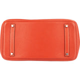 Hermès Pink Taurillon Clemence Birkin 35 Handbag Clay Red Bougainvillier