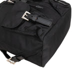 Prada Black Tessuto Nylon Triangle Backpack