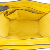 Celine Yellow Drummed Calfskin Luggage Handbag