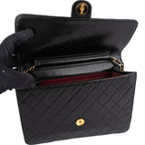 Chanel Quilted Lambskin CC Single Flap Shoulder Bag