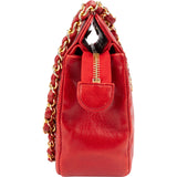 Chanel Red Quilted Lambskin Vintage Shoulder Bag