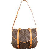 Louis Vuitton Monogram Canvas Saumur 40 Crossbody Bag