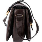 Celine Shiny Calfskin Medium Triomphe Shoulder Bag