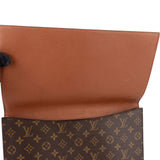 Louis Vuitton Monogram Canvas Porte Documents Laptop Clutch