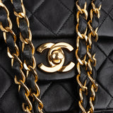 Chanel Quilted Lambskin 24K Gold Medium Double Flap Shoulder Bag