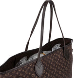 Louis Vuitton Mini Lin Monogram Neverfull MM Shoulder Bag