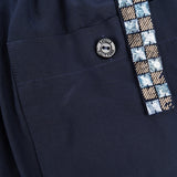 Louis Vuitton Navy Silk Embellished Studded Jumpsuit (IT34 / DE32)