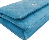 Chanel Quilted Caviar Leather Wallet On Chain Crossbody Bag