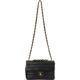 Chanel Horizontal Quilted Caviar Leather Jumbo 24K Gold Single Flap Crossbody Bag