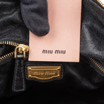 Miu Miu Vitello Lux Leather City Handbag - vintageandkickz