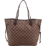 Louis Vuitton Monogram Damier Ebene Neverfull MM Shoulder Bag