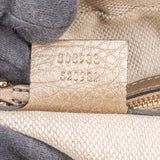 Gucci Metallic Leather Soho GG Shoulder  Bag