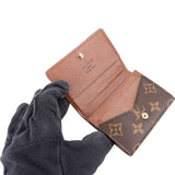Louis Vuitton Monogram Canvas Small Bifold Card Holder Coin Wallet