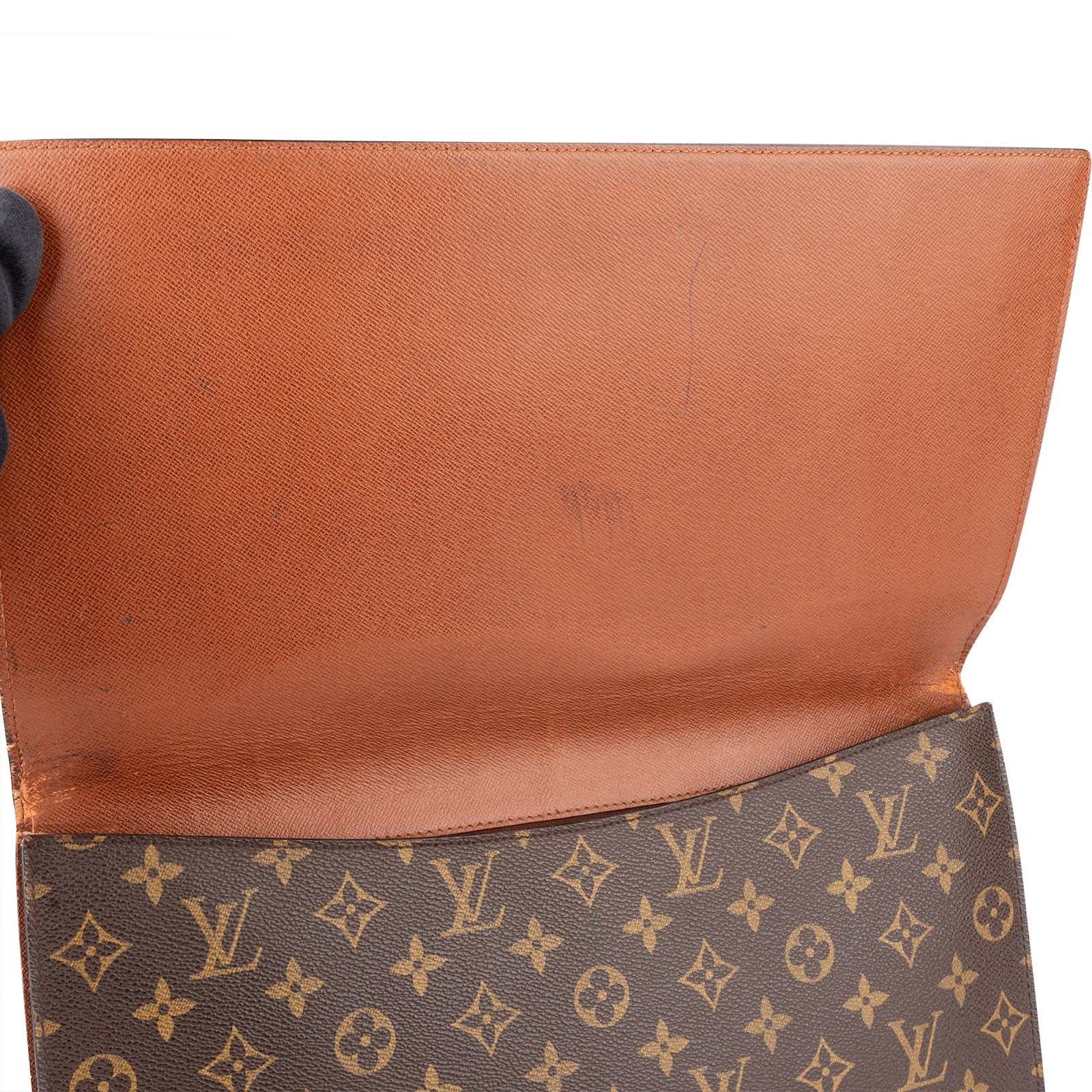 Louis Vuitton Monogram Canvas Porte Documents Laptop Clutch - vintageandkickz
