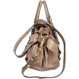 Miu Miu Vitello Lux Bow Small Crossbody Handbag