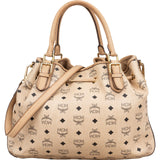 MCM Monogram Visetos Dessau Drawstring Handbag