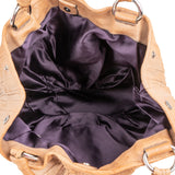 Miu Miu Gathered Vertical Quilted Leather Handbag