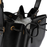 Louis Vuitton Noir Epi Leather Sac Noé Petit Shoulder Bag